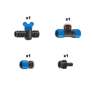 Pipe fittings for 1x (B)pack (WW)
