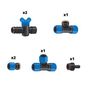 Pipe fittings for 2x (B)pack (WW)